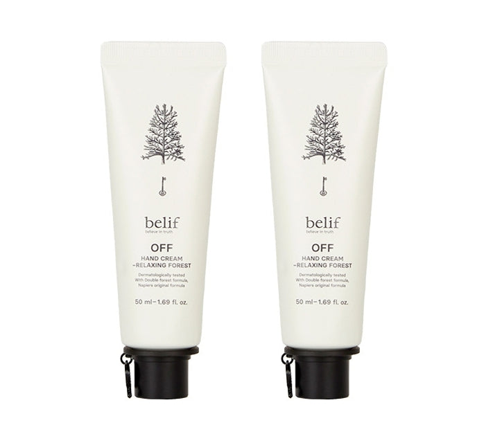 2 x belif OFF Hand Cream Relaxing Forest 50ml from Korea by belif
