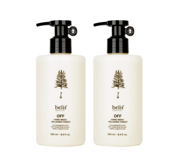 2 x belif OFF Hand Wash Relaxing Forest 250ml from Korea by belif