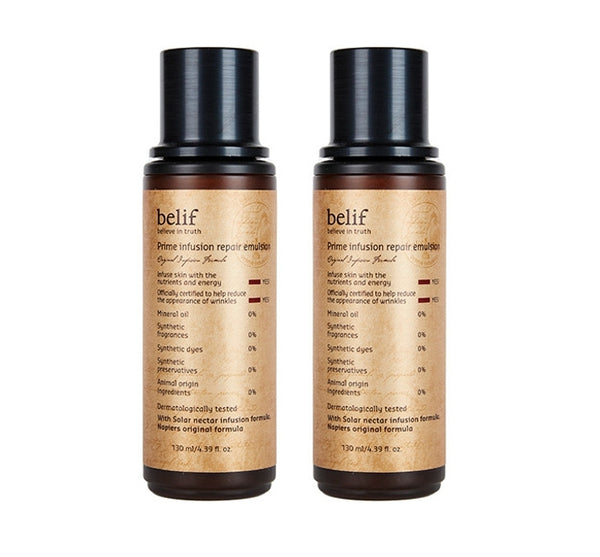 2 x belif Prime Infusion Repair Emulsion 130ml from Korea by belif