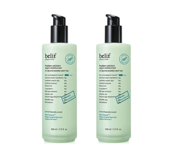 2 x [Renewal] belif Problem Solution Vegan Moisturizer 100ml from Korea
