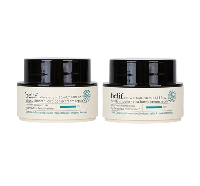 2 x belif Stress Shooter-Cica bomb Cream Repair 50ml from Korea by belif
