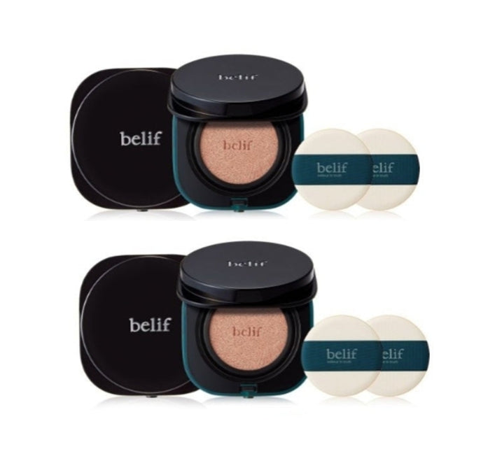 2 x belif Stress Shooter-Cica bomb Cushion 15g x 2, Natural Beige, SPF 50+ PA+++ from Korea by belif