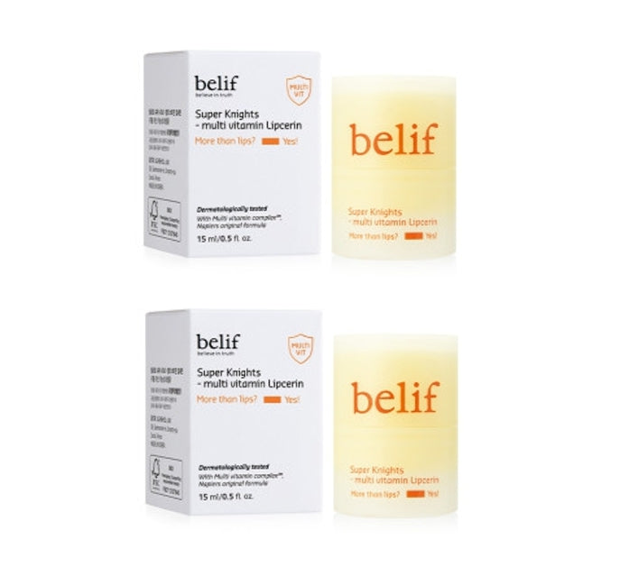 2 x belif Super Knights Multi Vitamin Lipserin 15ml from Korea by belif