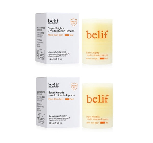 2 x belif Super Knights Multi Vitamin Lipserin 15ml from Korea by belif