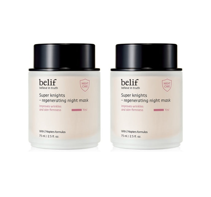 2 x belif Super Knights Regenerating Night Mask 75ml from Korea by belif