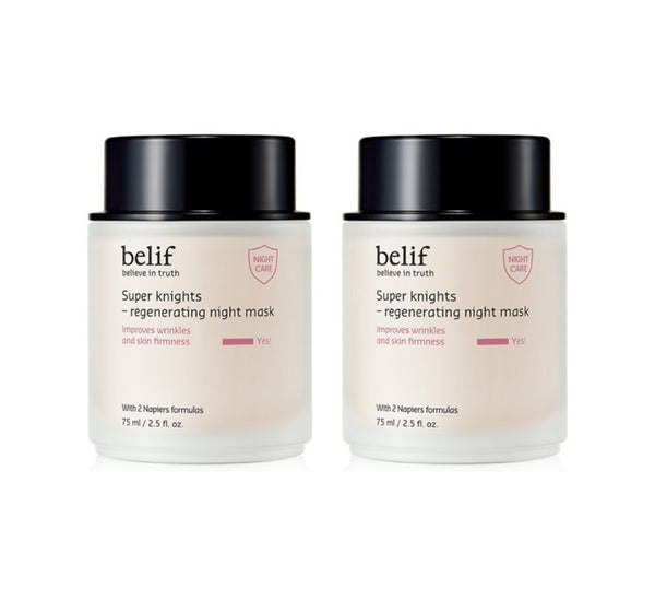 2 x belif Super Knights Regenerating Night Mask 75ml from Korea by belif