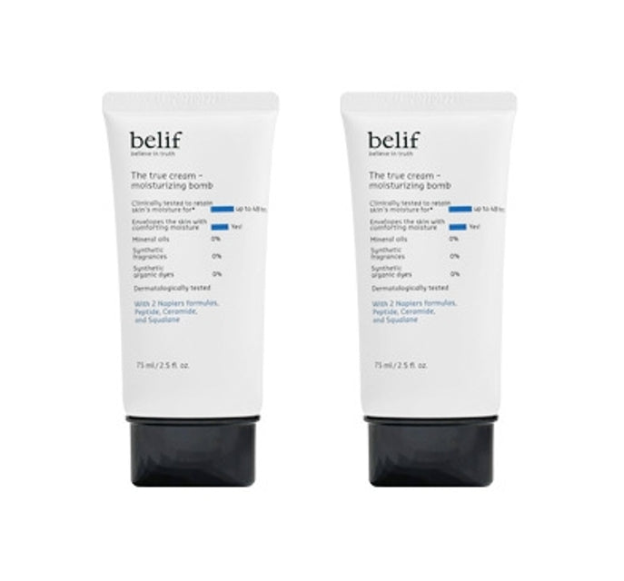 2 x belif The True Cream - Moisturizing Bomb 75ml from Korea by belif