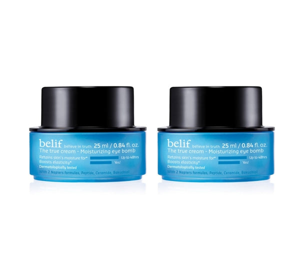 2 x belif The True Cream Moisturizing Eye Bomb 25ml from Korea by belif