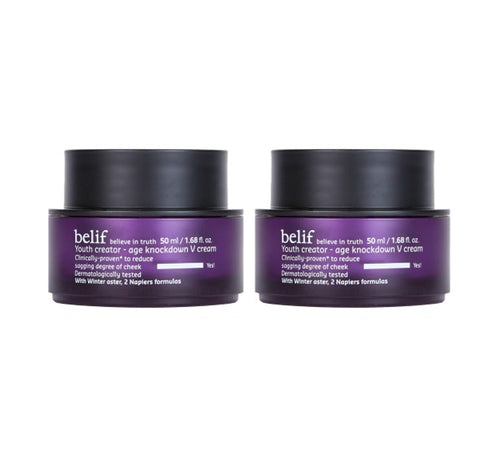 2 x belif Youth Creator Age Knockdown V Cream 50ml from Korea by belif
