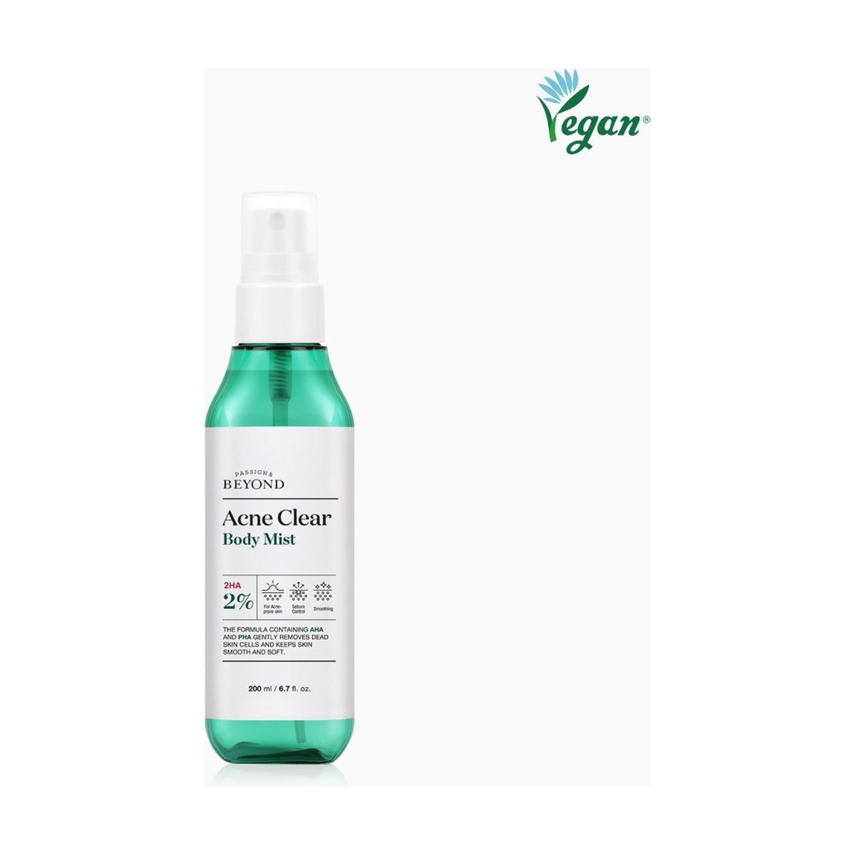 Beyond Acne Clear Body Mist 200ml spray bottle