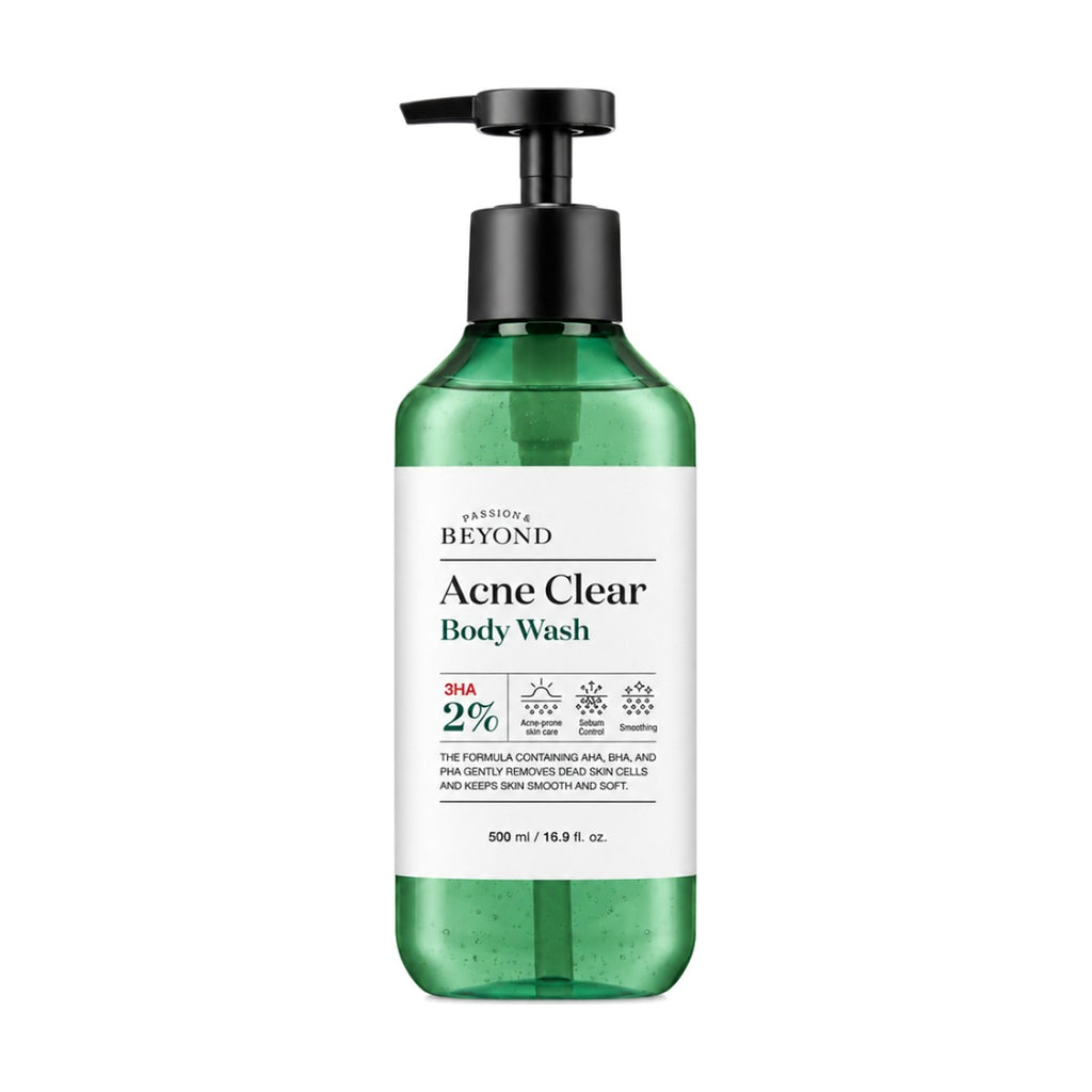 Beyond Acne Clear Body Wash 500ml pump bottle