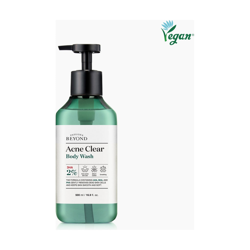 Beyond Acne Clear Body Wash 500ml pump bottle