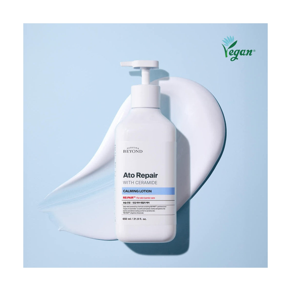 Beyond Ato Repair with Ceramide Calming Lotion 650ml pump bottle