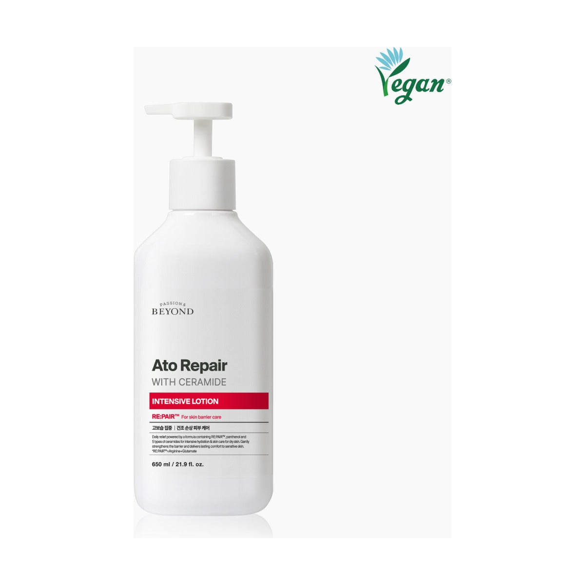Beyond Ato Repair with Ceramide Intensive Lotion 650ml pump bottle