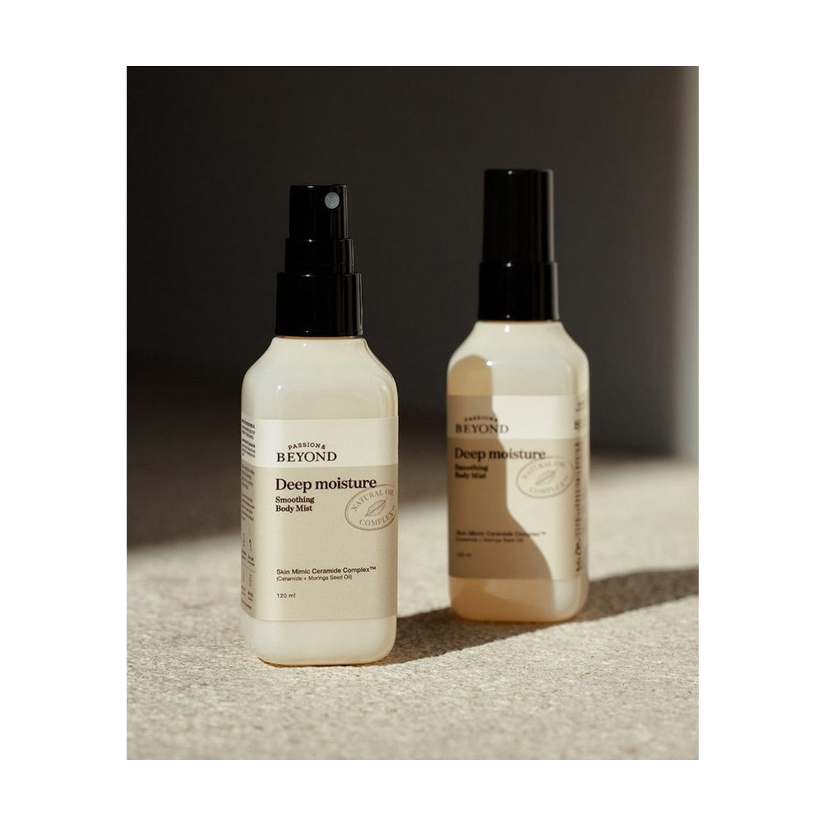 Beyond Deep Moisture Smoothing Body Mist 120ml spray bottle