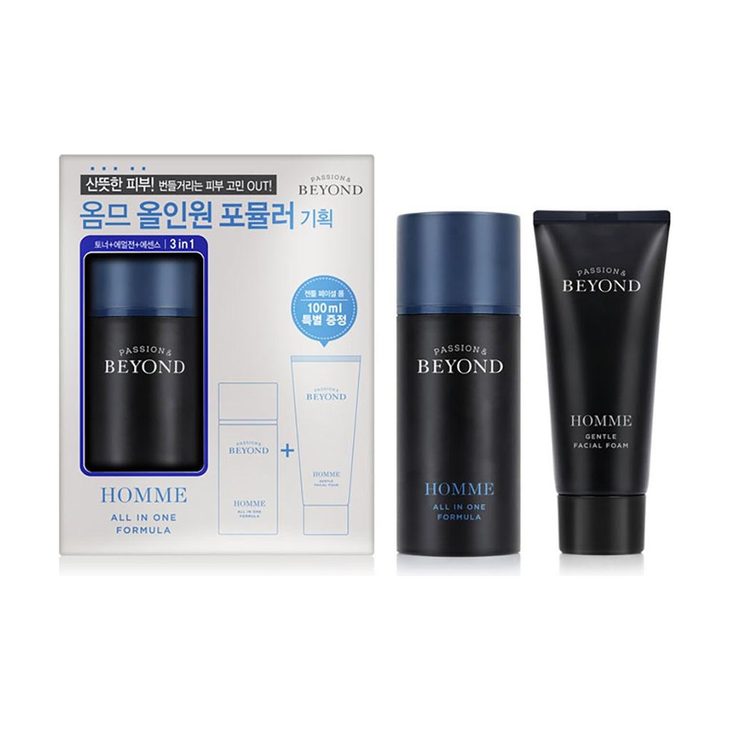 Beyond Homme All in One Formula 100ml and Gentle Facial Foam 100ml gift box