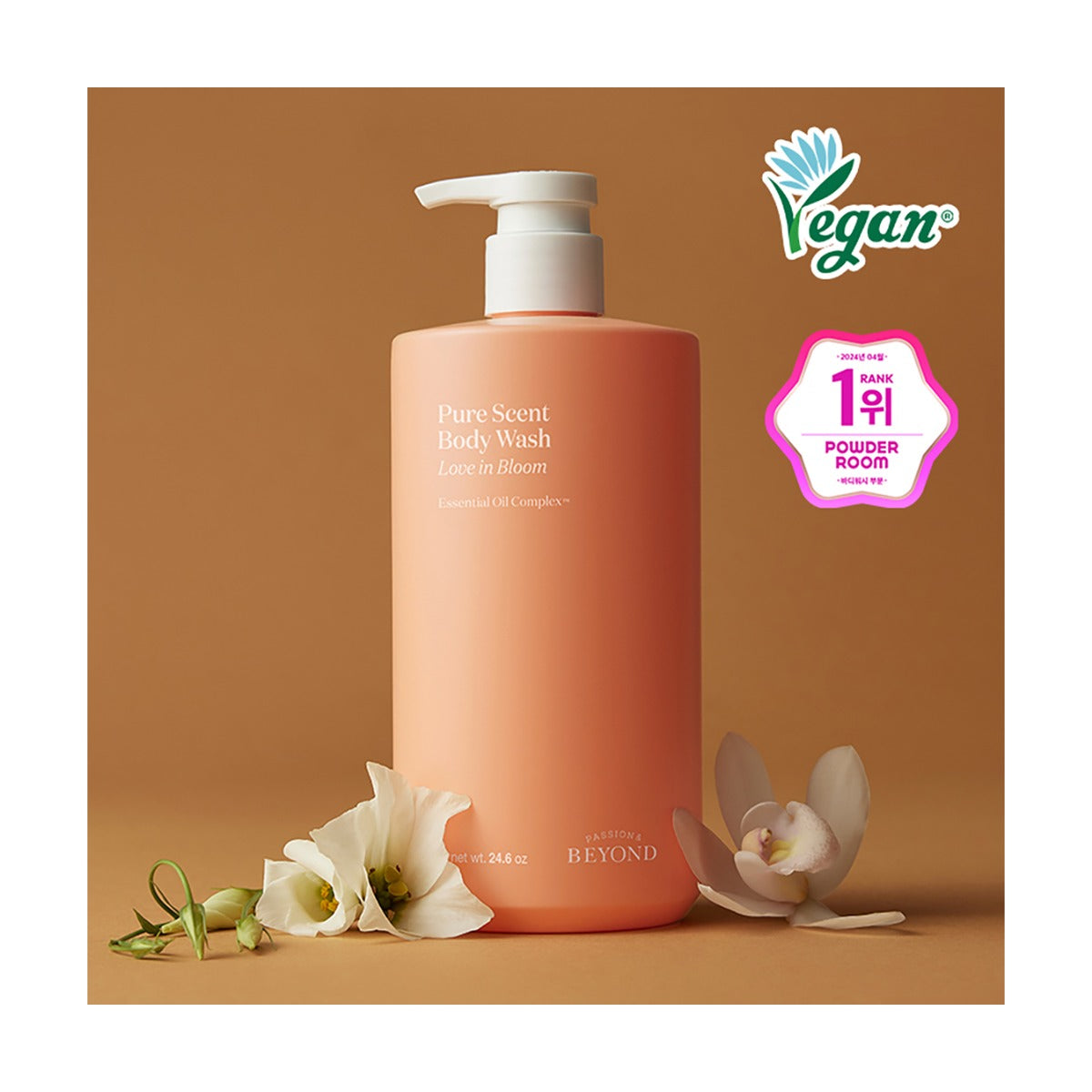 Beyond Pure Scent Body Wash Love in Bloom 700g pump bottle