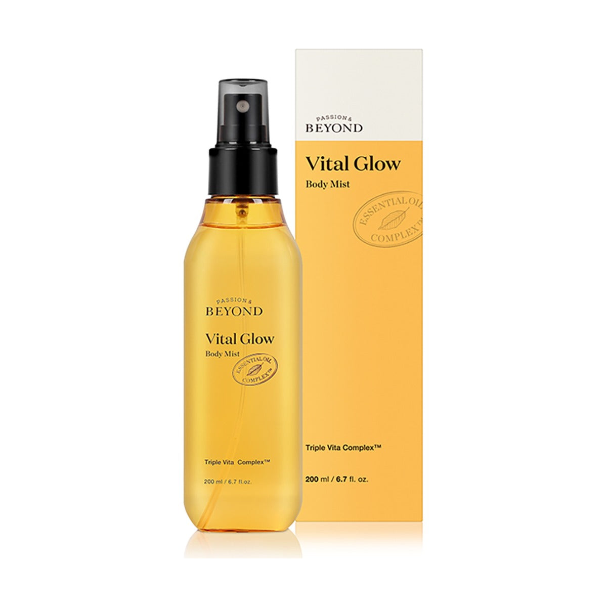 Beyond Vital Glow Body Mist 200ml spray bottle