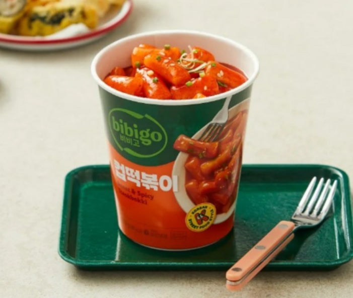 4 x bibigo Cup Tteokbokki Sweet & Spicy 110g from Korea by bibigo