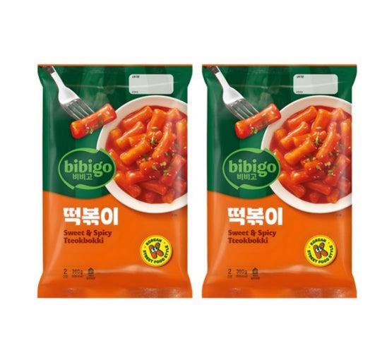 2 x bibigo Sweet & Spicy Tteokbokki Pouch 360g from Korea by bibigo