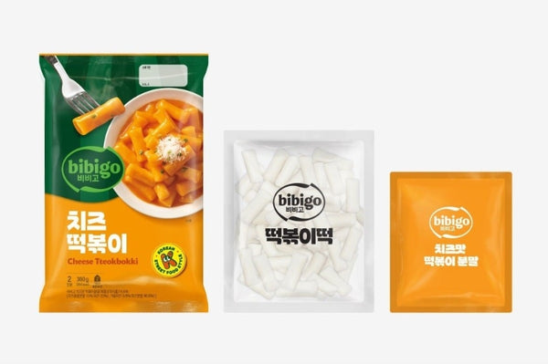 bibigo Pouch Tteokbokki Sweet & Spicy + Cheese + Hot & Spicy from Korea by bibigo
