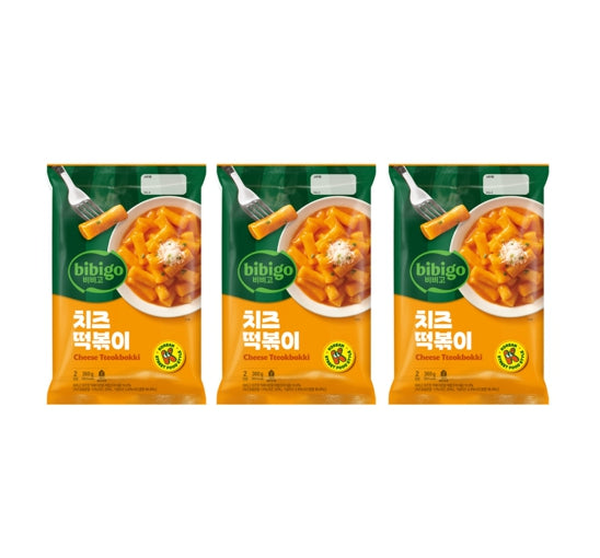 3 x bibigo Cheese Tteokbokki Pouch 360g from Korea by bibigo
