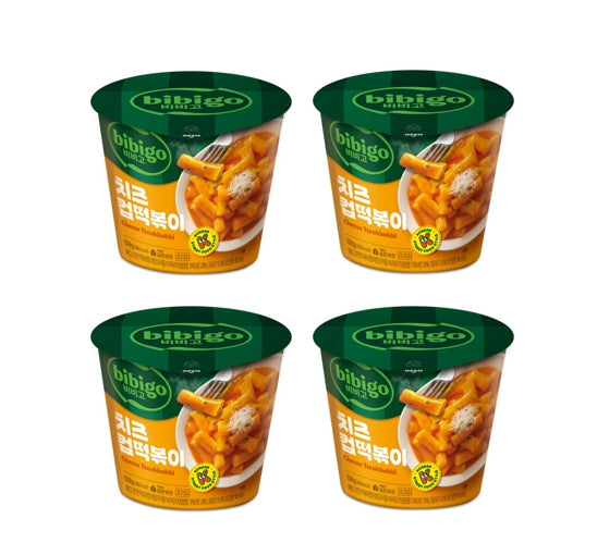 4 x bibigo Cup Tteokbokki Cheese Tteokbokki 108g from Korea by bibigo