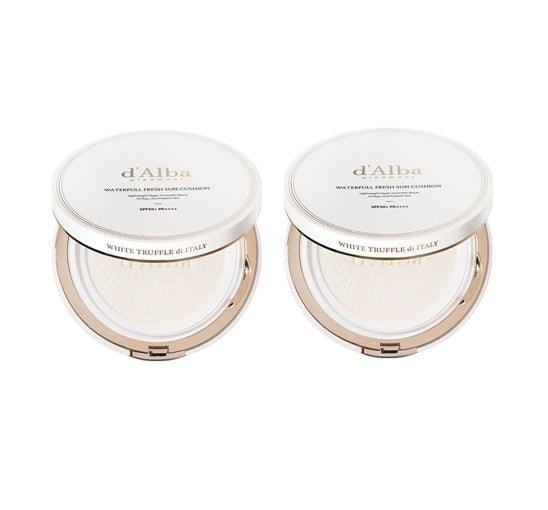 2 X d'Alba Waterful Fresh Sun Cushion 25g SPF 50+ PA++++ from Korea by d'Alba