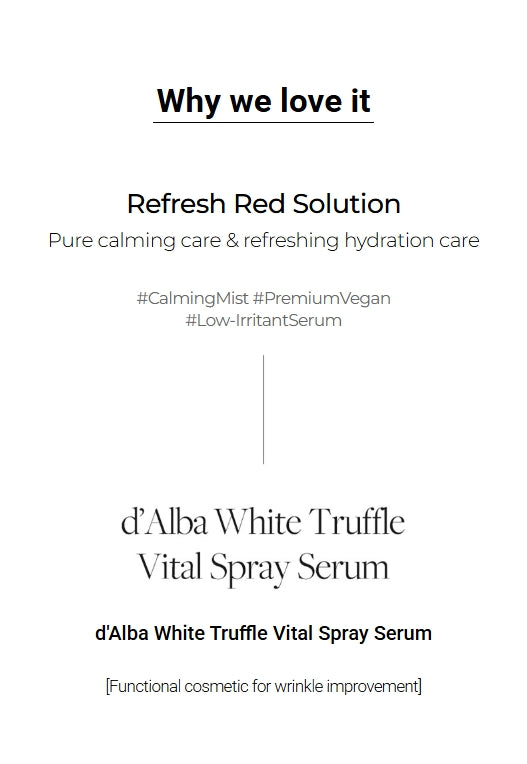 d'Alba White Truffle Vital Spray Serum 100ml from Korea by d'Alba