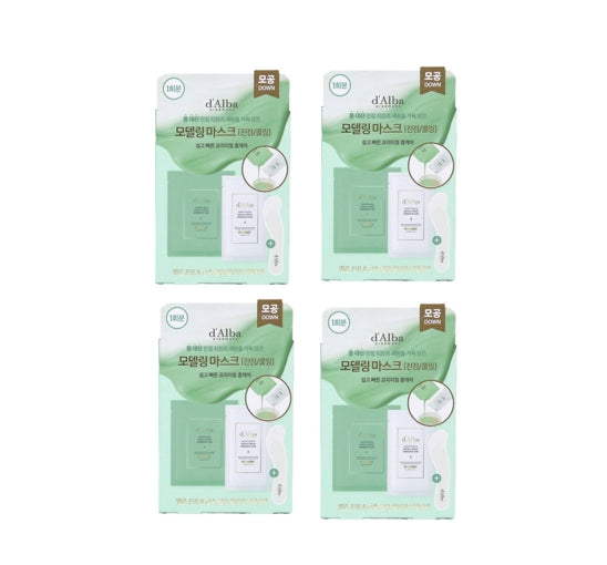 4 X d'Alba White Truffle Serum & Cream Modeling Mask 66g X 1ea (Calming/Cooling) from Korea by d'Alba