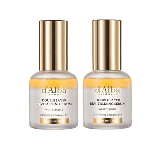 2 X d'Alba White Truffle Double Layer Revitalizing Serum 30ml from Korea by d'Alba