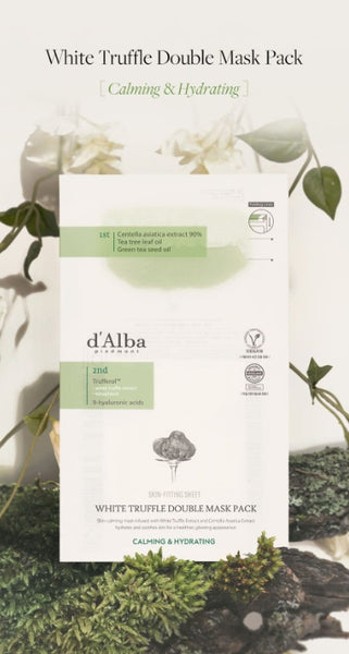 d'Alba White Truffle Double Mask Pack, 4 Sheets from Korea by d'Alba