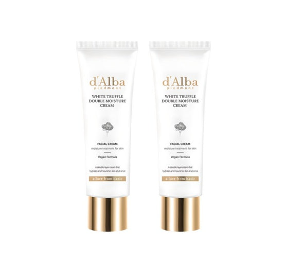 2 X d'Alba White Truffle Double Moisture Cream 60ml from Korea by d'Alba