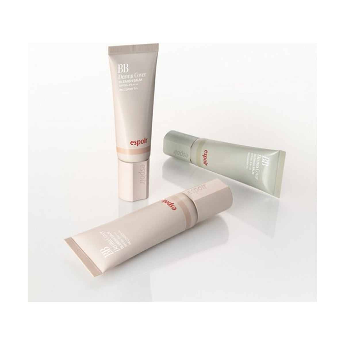 espoir BB Derma Cover Blemish Balm 40g tubes in three shades