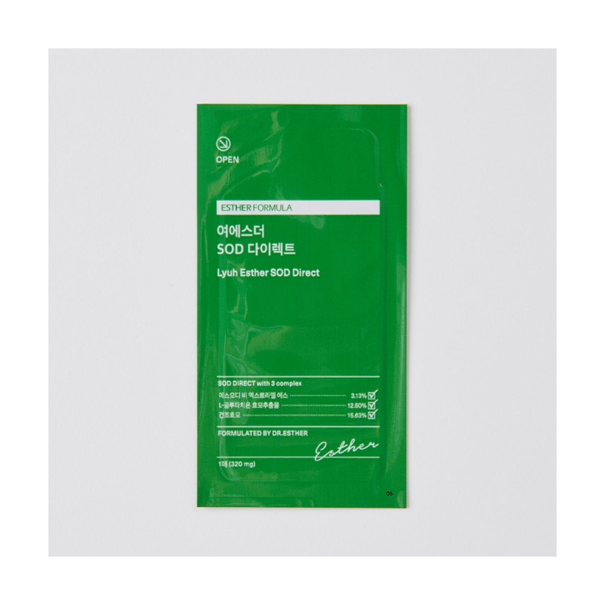 ESTHER FORMULA Lyuh Esther SOD Direct Film 320mg x 30 films box