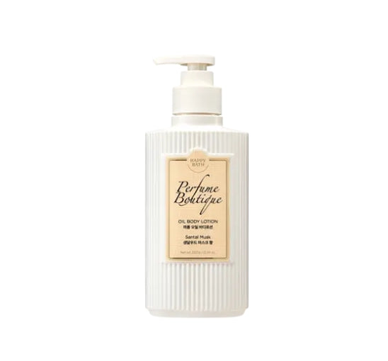 HAPPY BATH Perfume Boutique Oil Body Lotion ( Sental Musk ) 350ml from Korea by HAPPY BATH