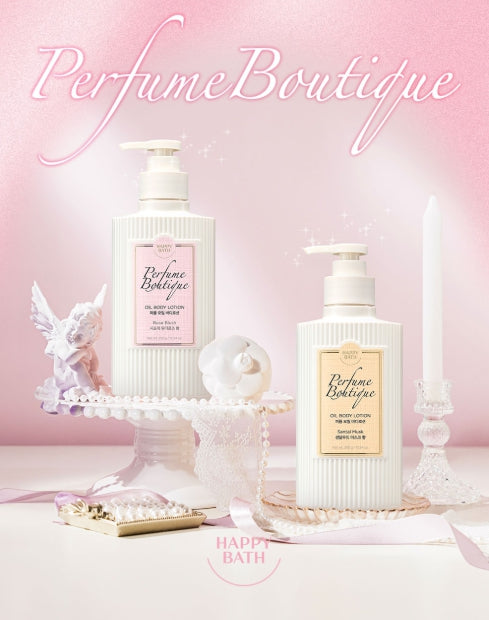 HAPPY BATH Perfume Boutique Oil Body Lotion ( Sental Musk ) 350ml from Korea by HAPPY BATH