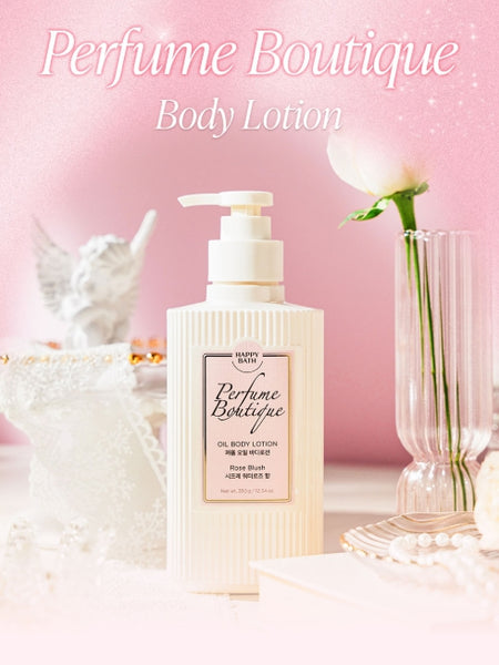 HAPPY BATH Perfume Boutique Oil Body Lotion ( Rose Blush ) 350ml from Korea by HAPPY BATH