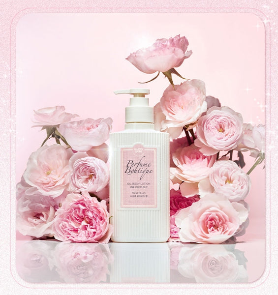 HAPPY BATH Perfume Boutique Oil Body Lotion ( Rose Blush ) 350ml from Korea by HAPPY BATH