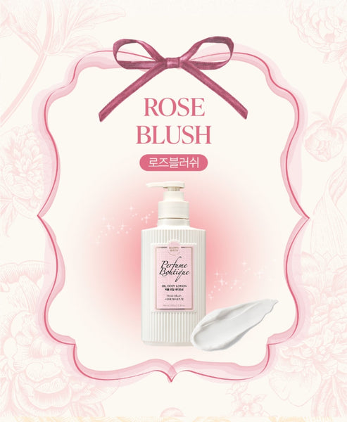 HAPPY BATH Perfume Boutique Oil Body Lotion ( Rose Blush ) 350ml from Korea by HAPPY BATH