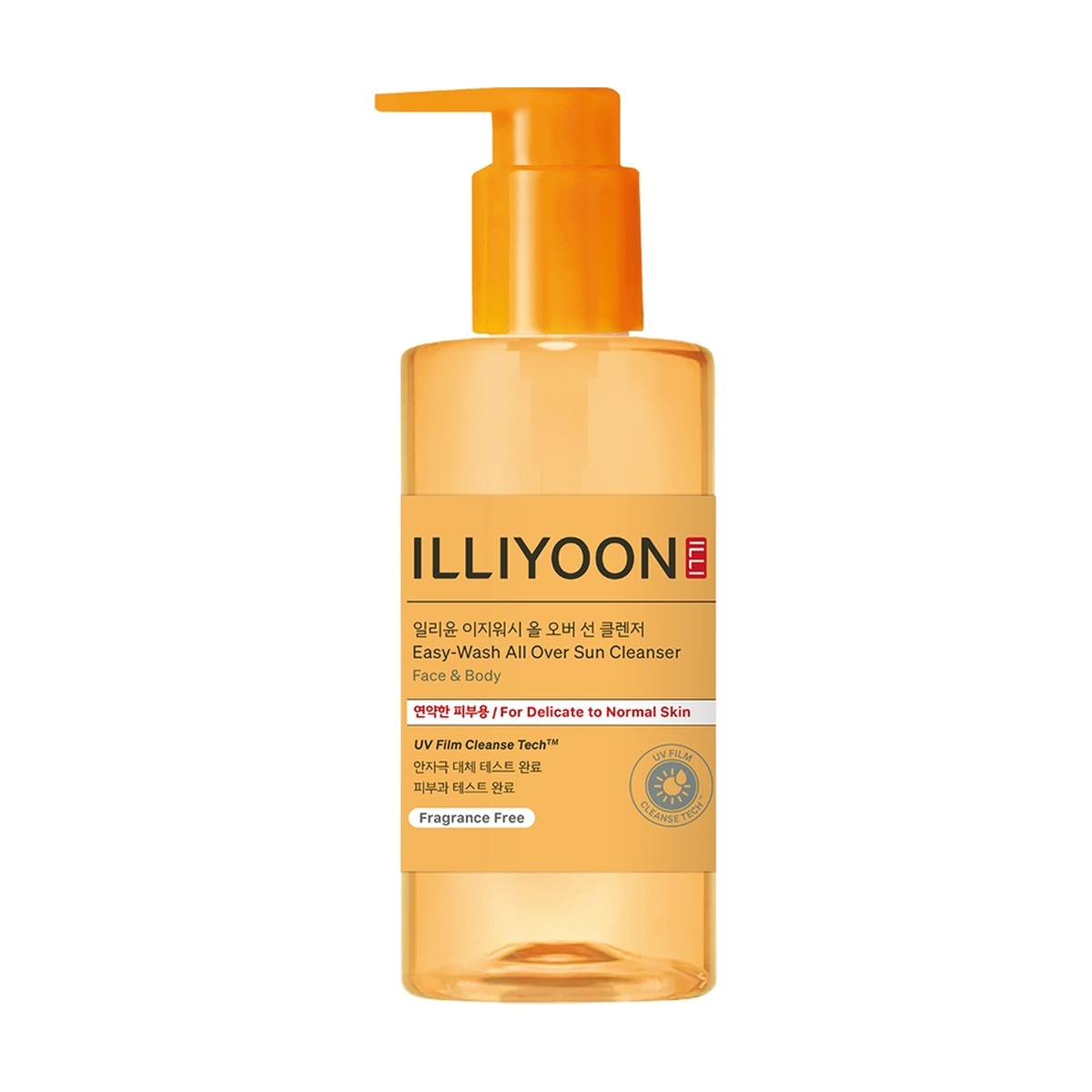 ILLIYOON Easy-Wash All Over Sun Cleanser 200ml pump bottle