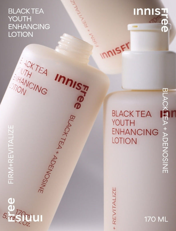 2 x innisfree Black Tea Youth Enhancing Lotion 170ml from Korea