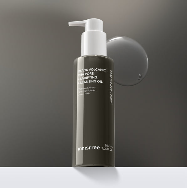 innisfree Black Volcanic PHA Pore Clarifying Cleansing Oil 200ml from Korea