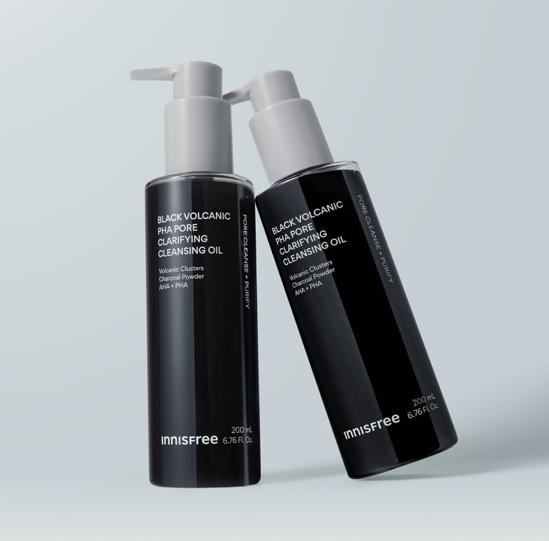 innisfree Black Volcanic PHA Pore Clarifying Cleansing Oil 200ml from Korea