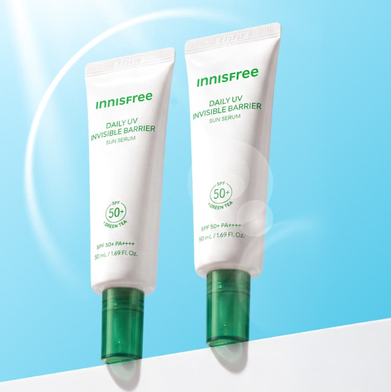 2 x innisfree Daily UV Invisible Barrier Sun Serum 50ml SPF50+ PA++++ from Korea
