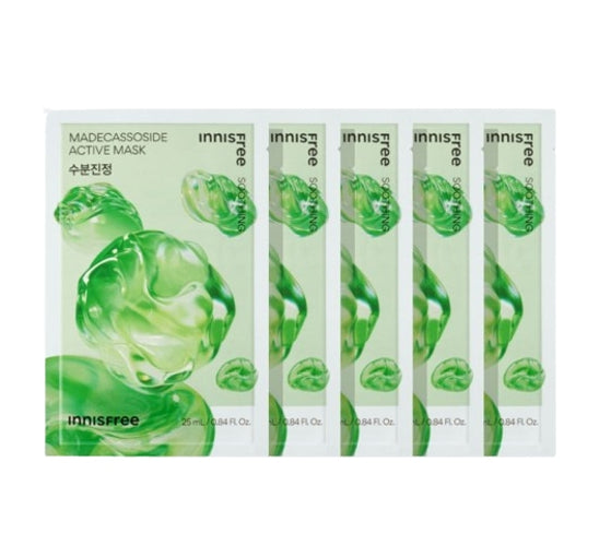 5 x innisfree Madecassoside Active Mask 25ml from Korea