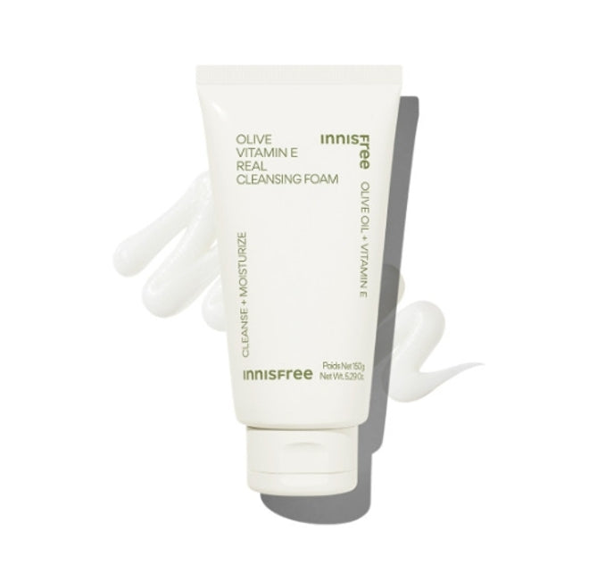 innisfree Olive Vitamin E Real Cleansing Foam 150g from Korea by innisfree