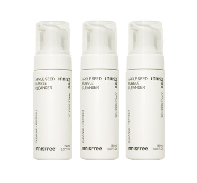 3 x innisfree Apple Seed Bubble Cleanser 150ml from Korea by innisfree