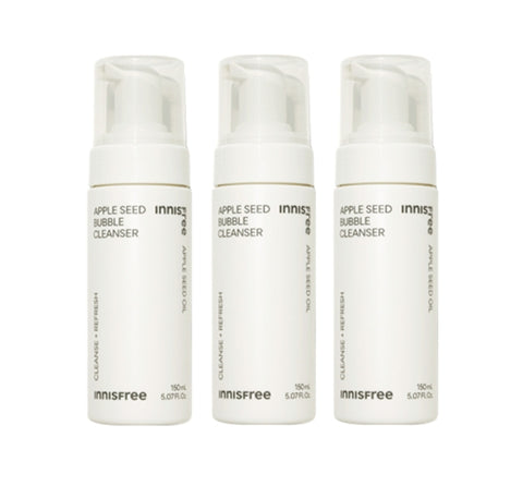 3 x innisfree Apple Seed Bubble Cleanser 150ml from Korea by innisfree