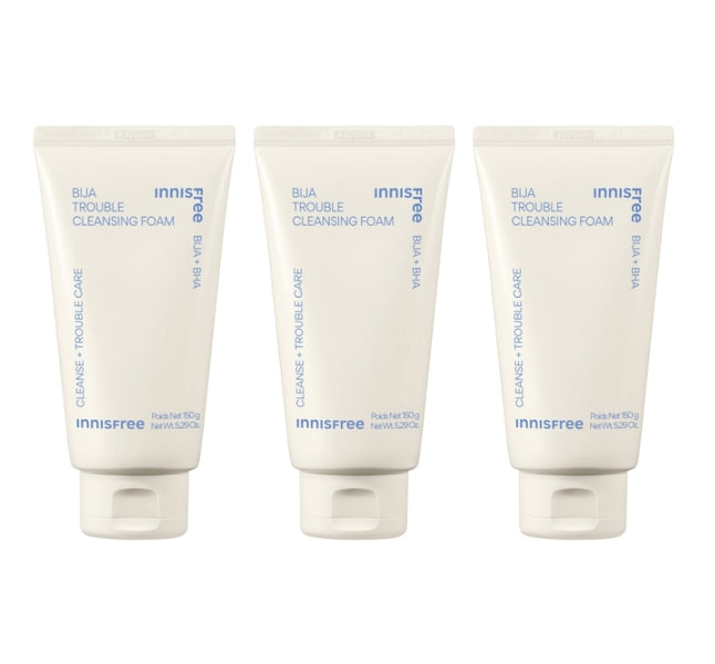 3 x innisfree Bija Trouble Cleansing Foam 150g from Korea by innisfree